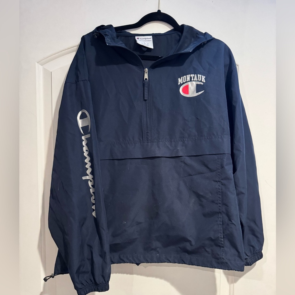 NWOT Champion men’s pullover windbreaker from Montauk NY size L
